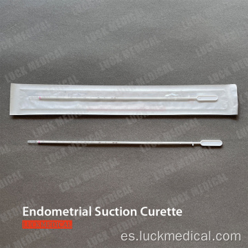 Cureta de succión endometrial desechable para endometrio